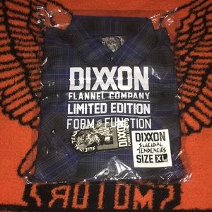 BNWT Dixxon Flannel Suicidal Tendencies size xl